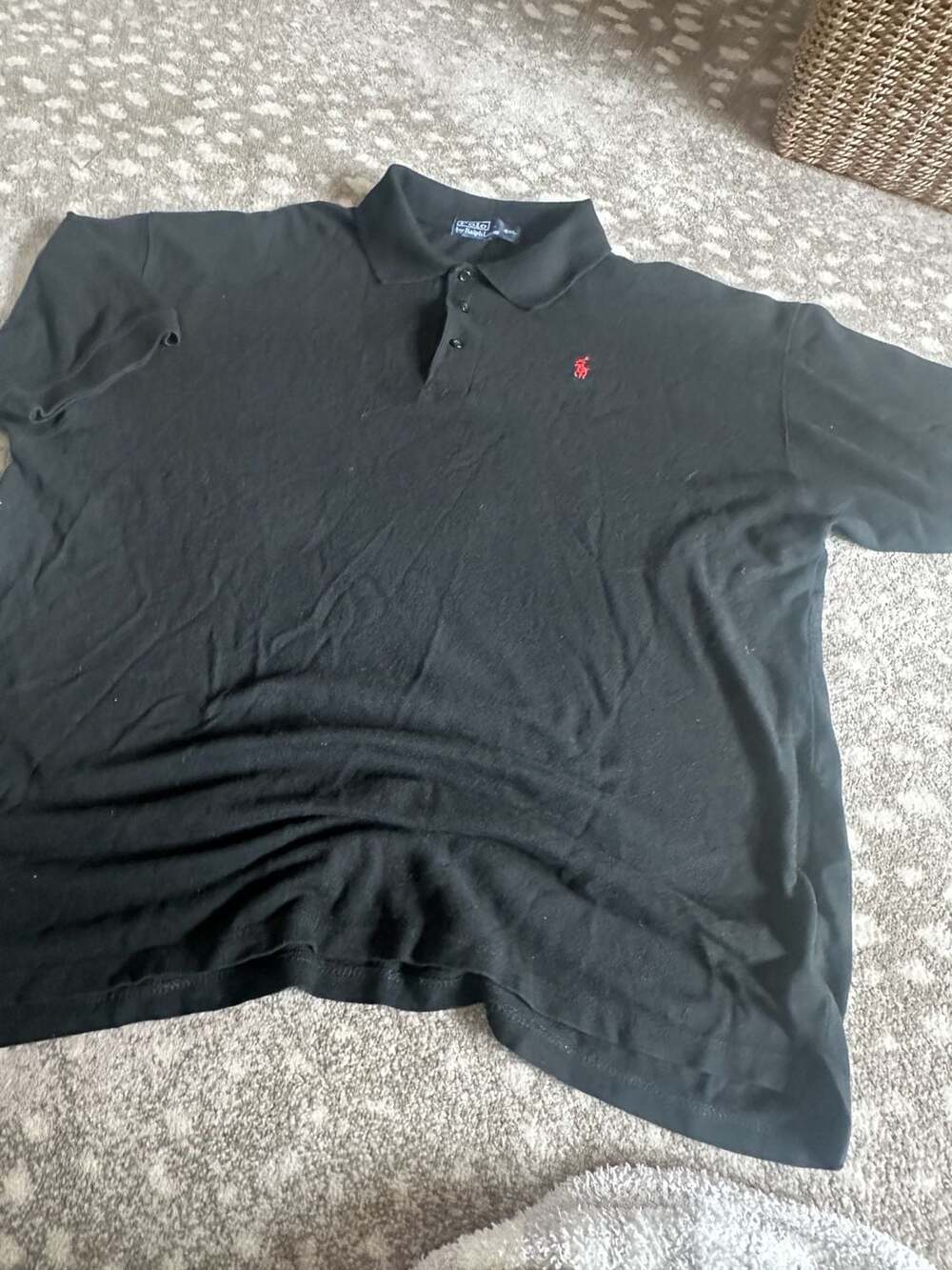 Polo Ralph Lauren Polo Shirt 4XL Black Red Pony Logo Classic Fit